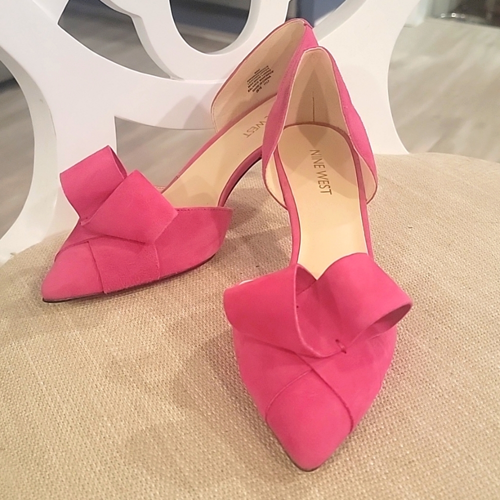 Nine West brand new never worn hot pink shoes